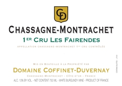 2020 Chassagne-Montrachet 1er Cru Blanc, Les Fairendes, Domaine Coffinet-Duvernay